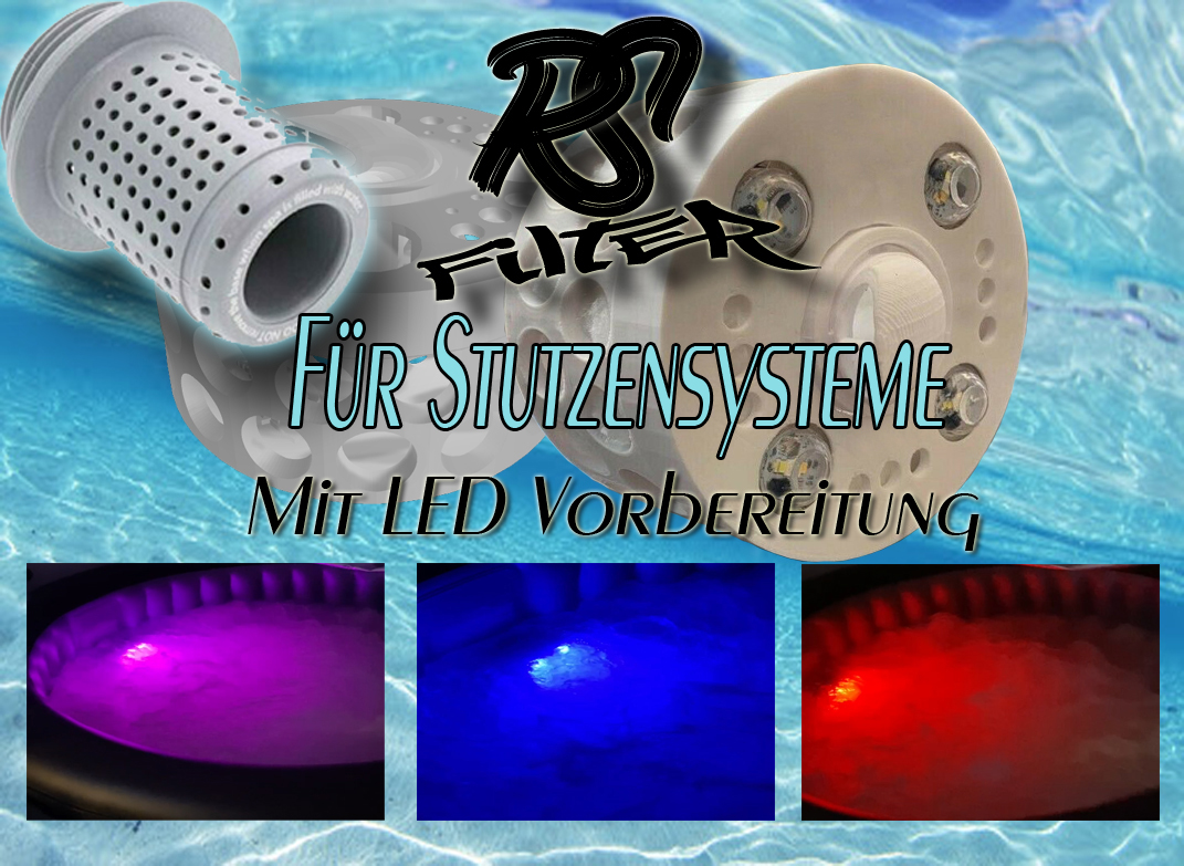 RS Filter MSpa (Stutzen Rohr in Rohr) mit oder ohne LED Vorbereitung